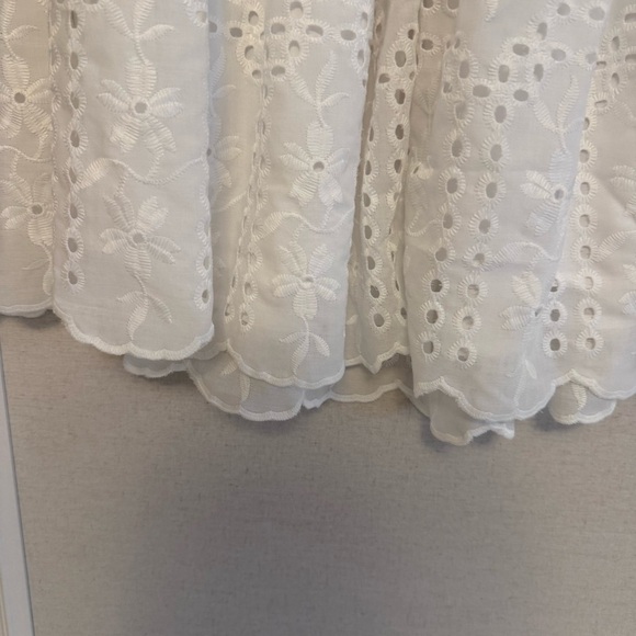 Never Worn Elegant White Eyelet Dress - Picture 14 of 14